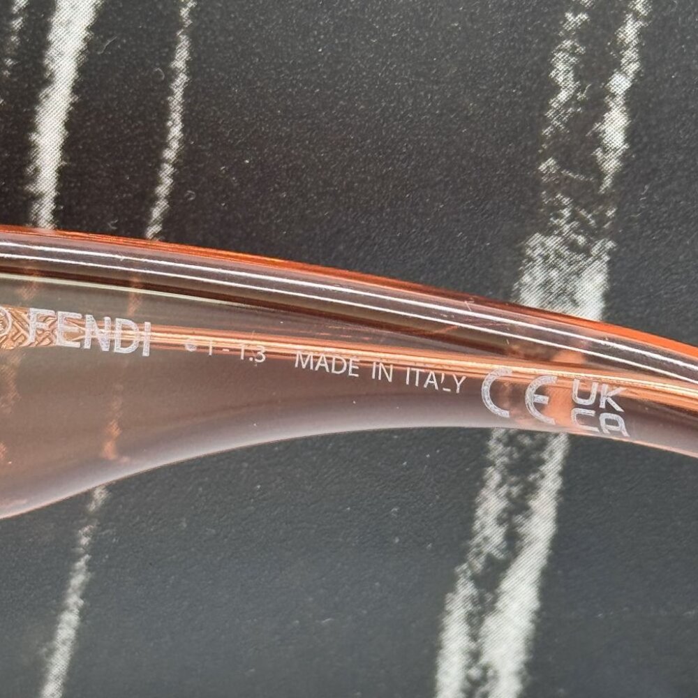 NEW FE40100I 72S FENDI SHINY PINK WOMEN FENDI SUNGLASSES - Picture 10 of 11